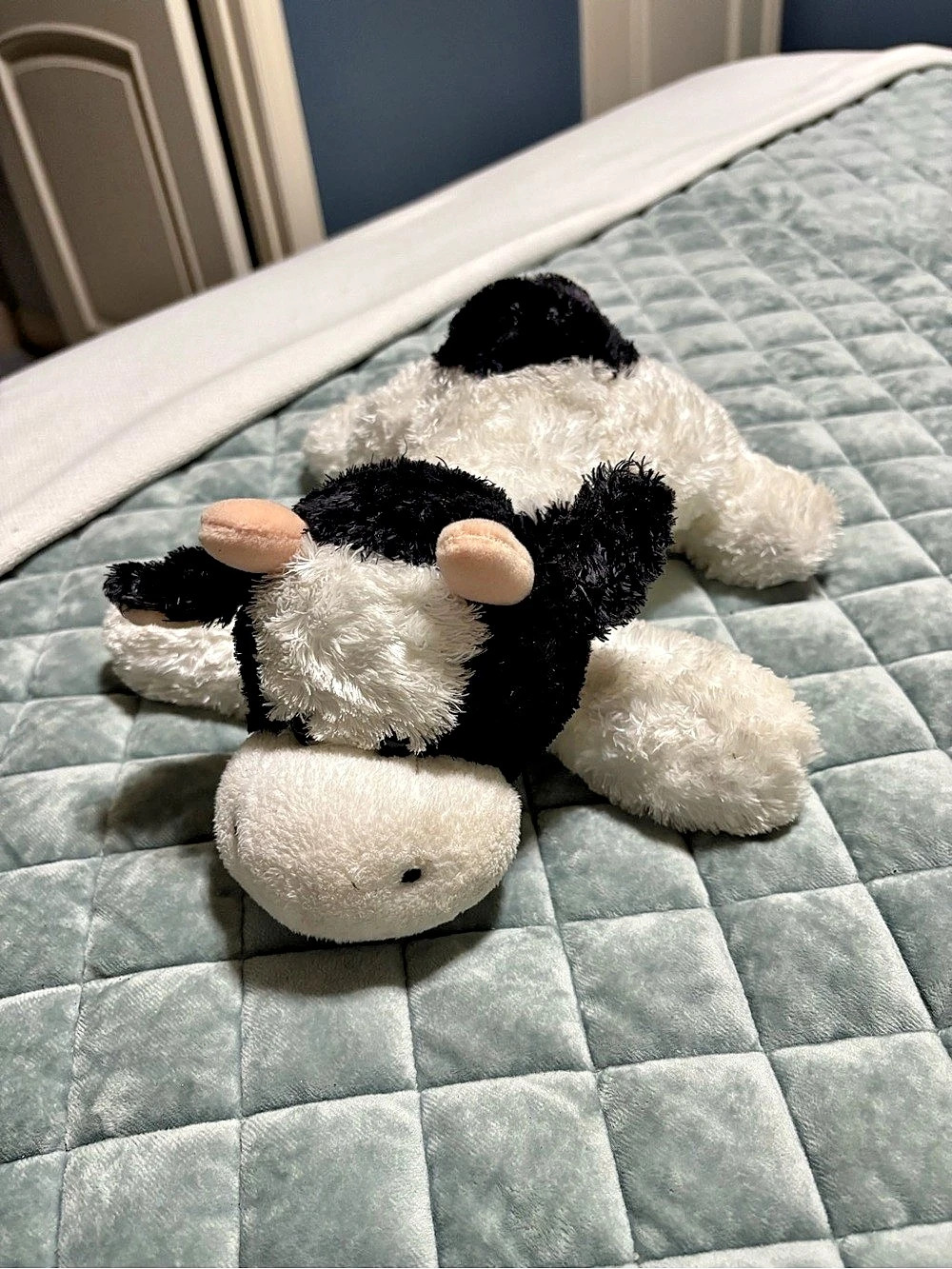 Aurora Black & White Cow Plush Stuffed Animal